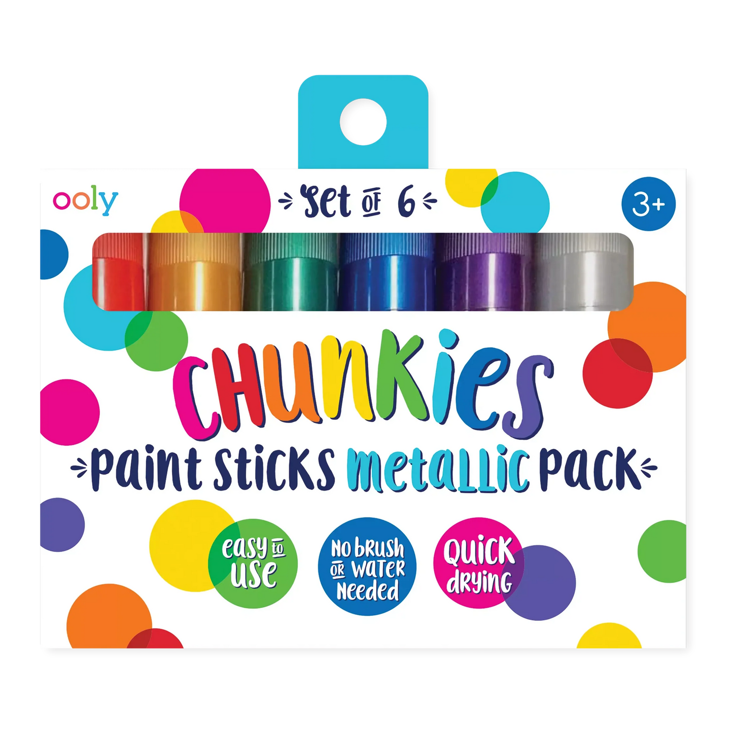 Chunkies Paint Sticks - Metallic - Set of 6
