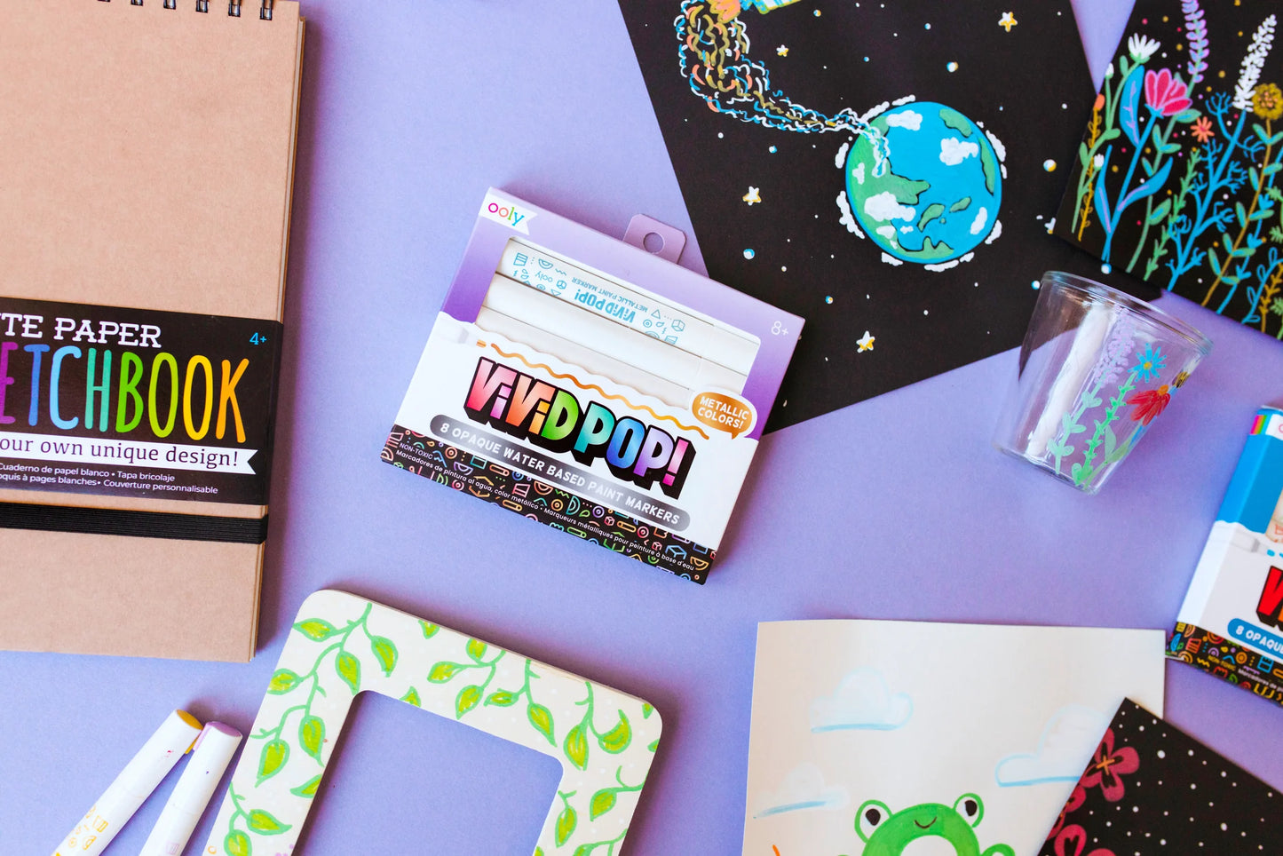 Vivid Pop! Water Based Paint Markers - Metallic