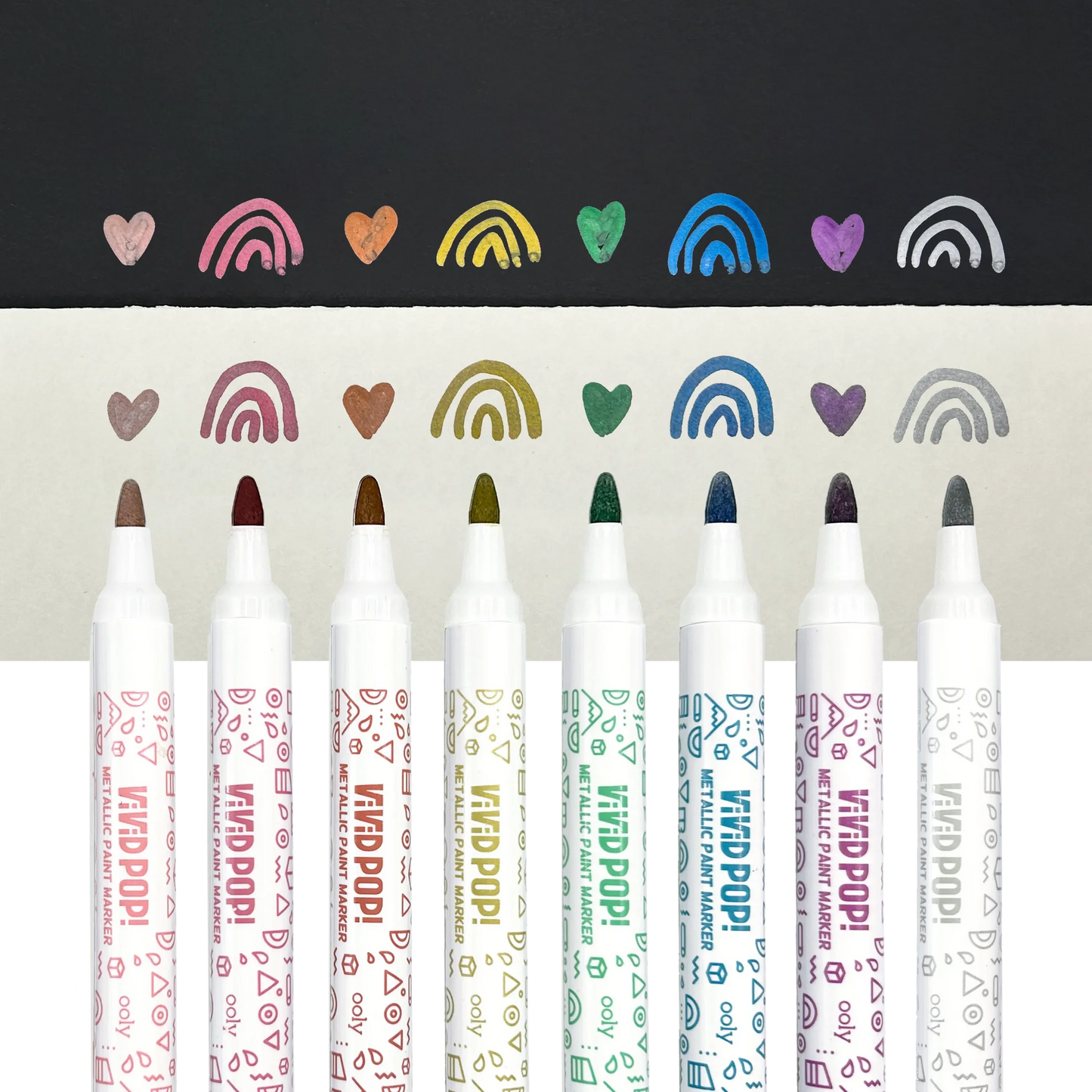 Vivid Pop! Water Based Paint Markers - Metallic