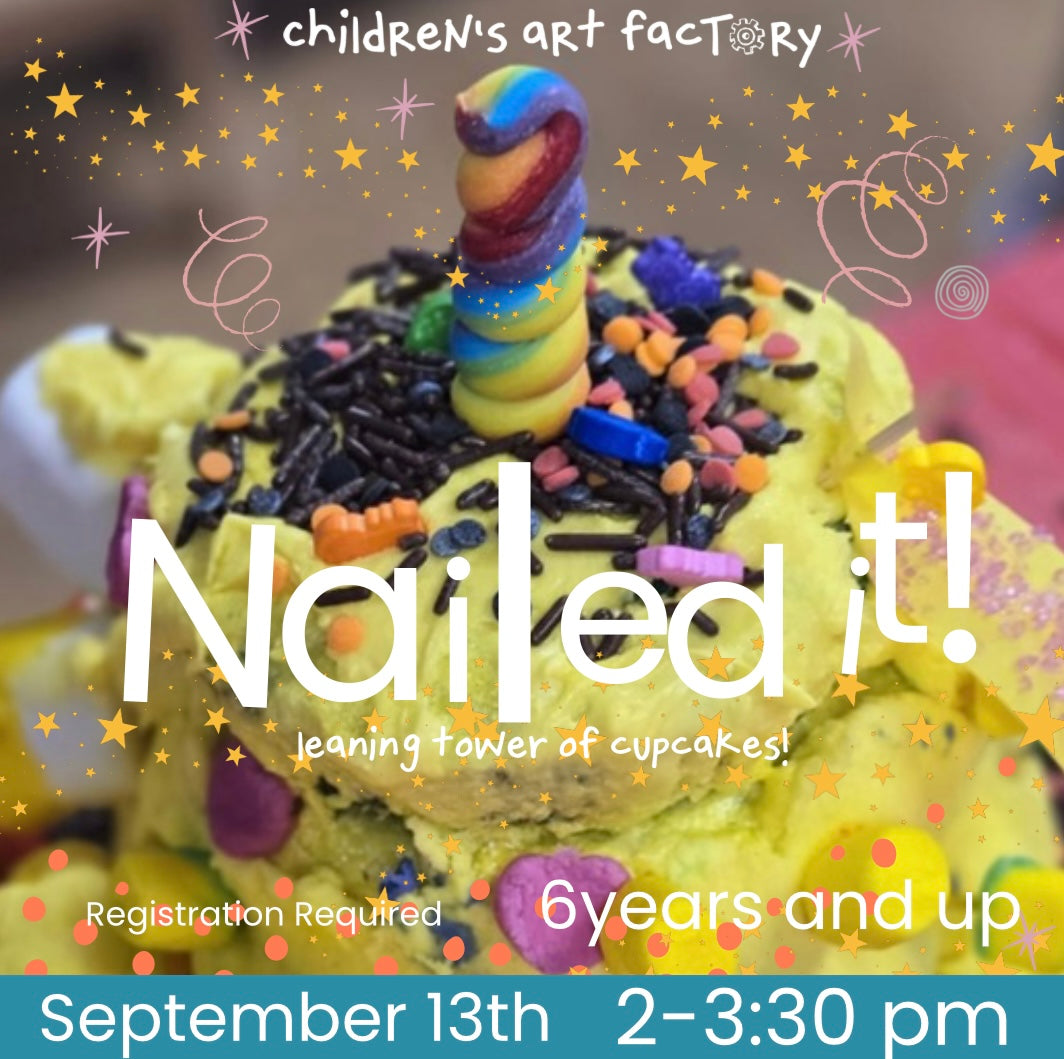September 13th: Nailed it!: Leaning tower of cupcakes!