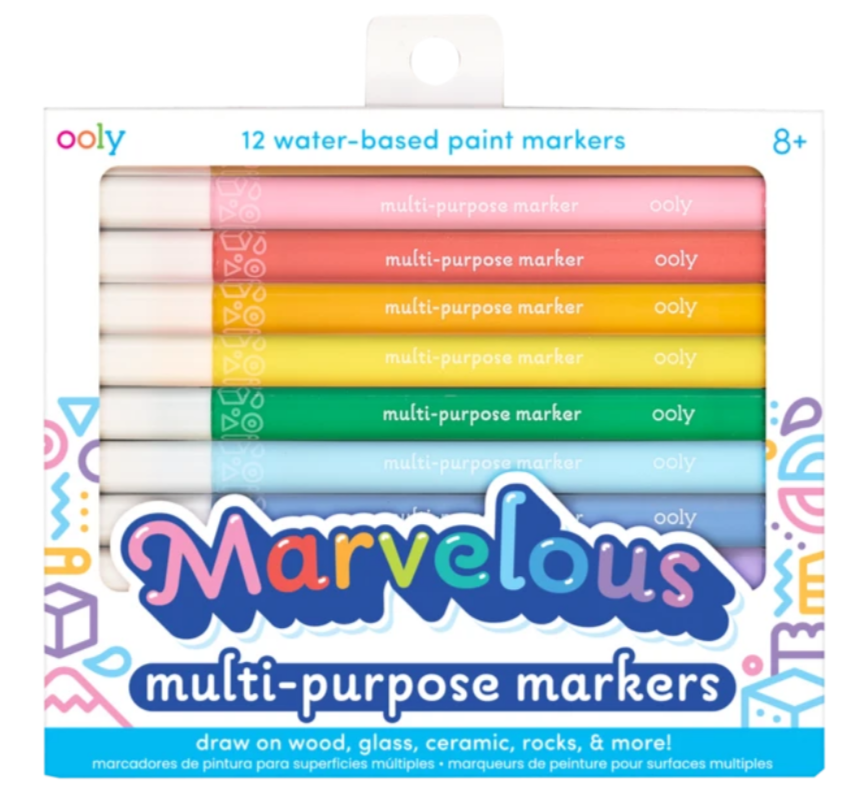 OOLY 12ct Marvelous Multi Purpose Paint Marker Set