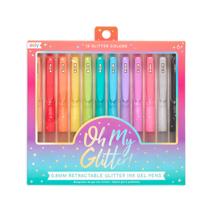 Oh my glitter! Retractable Gel Pens