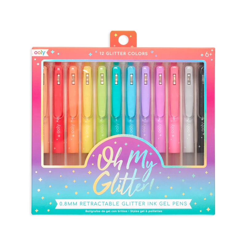Oh my glitter! Retractable Gel Pens
