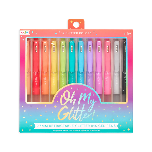 Oh my glitter! Retractable Gel Pens