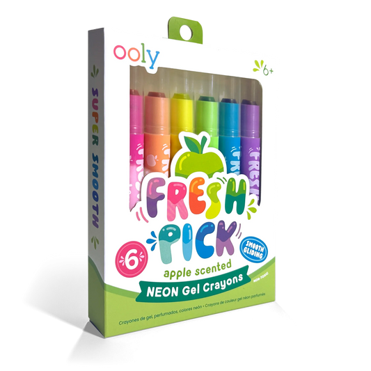 Fresh Pick Apple Scented Gel Crayons - Set of 6