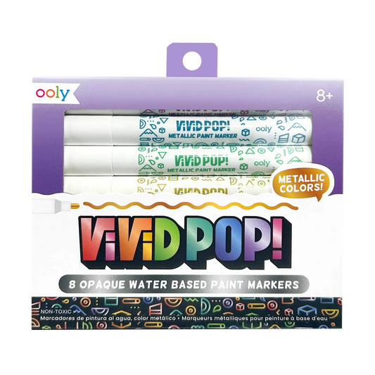 Vivid Pop! Water Based Paint Markers - Metallic
