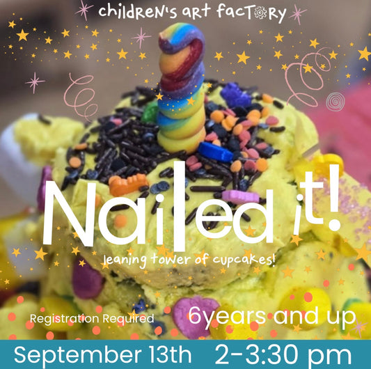 September 13th:  Nailed it!: Leaning tower of cupcakes!