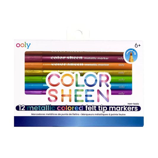 Colour Sheen Metallic Coloured Felt Tip Markers