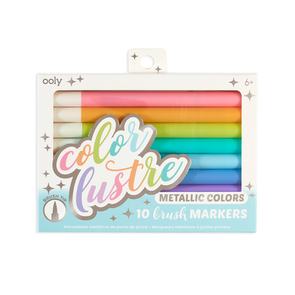 Colour Lustre Metallic Brush Markers
